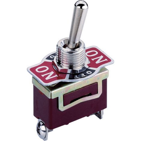 TRU COMPONENTS 701165 KN3 Kippschalter 250 V/AC 10 A 1 x Ein/Aus/Ein rastend/0/rastend 1 St. (1/2)