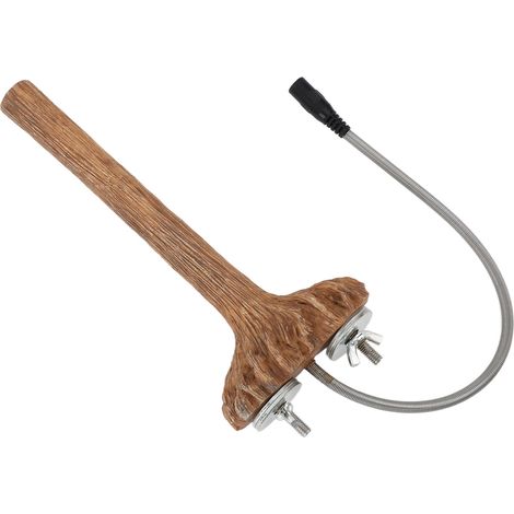 Perchoirs chauffants pour cage à oiseaux, chauffage rapide, contrôle intelligent de la température, support thermique en résine pour perroquet, idéal pour l'hiver, prise UE 100-240 V (1/5)
