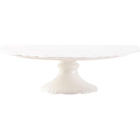 Dailygoods - Piatto per torta con base - Espositore per torte - Porta cupcake - Alzata per matrimonio - Torta rotonda - Ceramica sostenibile - Alzata per torte