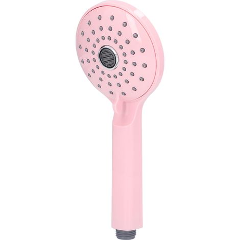 Pommeau de douche à main en ABS, deux modes de pression, jet haute pression anti-éclaboussures, accessoires de salle de bain rose (1/5)