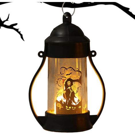 Lampe d'halloween Veilleuse LED Décorative Crane Dekoration Maison Halloween für Soirée Jardin Terrasse Foyer Bibliothèque Salon (1/5)