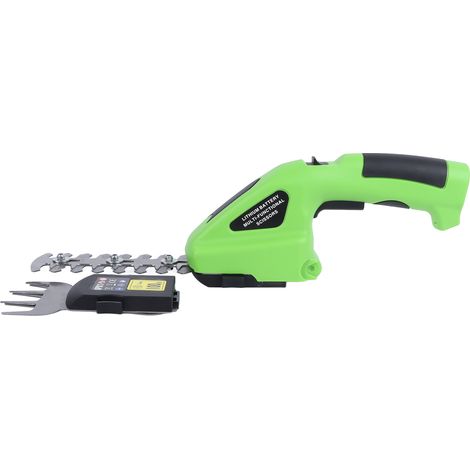 Cisaille à gazon sans fil 7,2 V, coupe-bordures portatif sans fil 2 en 1, taille-haies portatif pour jardin et pelouse (1/5)