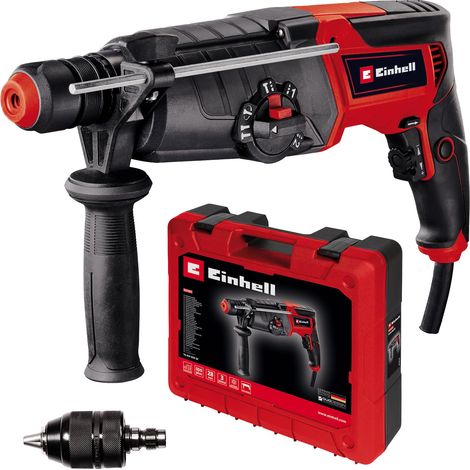 Einhell Martello perforatore TE-RH 950 5F (950 W, trasmissione a 2 marce, forza d'urto 3J, attacco SDS-plus, potenza di foratura calcestruzzo 28 mm, arresto della profondità di foratura, consegna in (1/5)