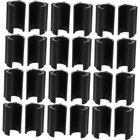 Patins de sol en plastique pour chaises, chaise, noirs (1/5)