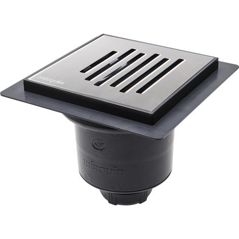 Bonde de douche à l'italienne Venisio verticale avec sortie 90 mm, Wirquin 30723963, gris (1/5)