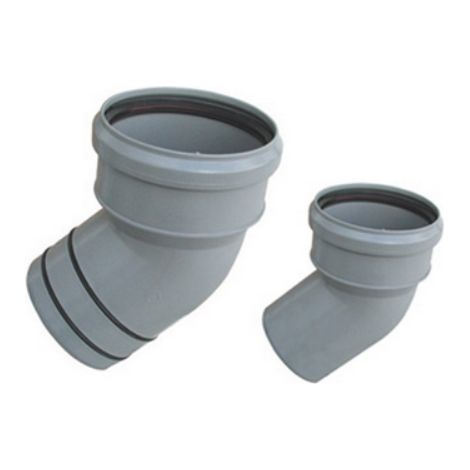 CURVA IN PP RIDUZIONE AL PVC DIAM. 110 / 100 VALSIR 30° senza oring VALSIR