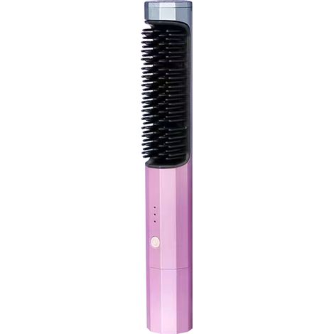 Brosse Lisseur 3 Températures pour Cheveux Secs/Mouillés - Protection Anti-Dommages, Dégradé Violet (1/5)