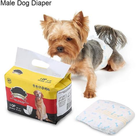 Couches-culottes hygiéniques physiologiques pour chiots mâles (M) (1/2)