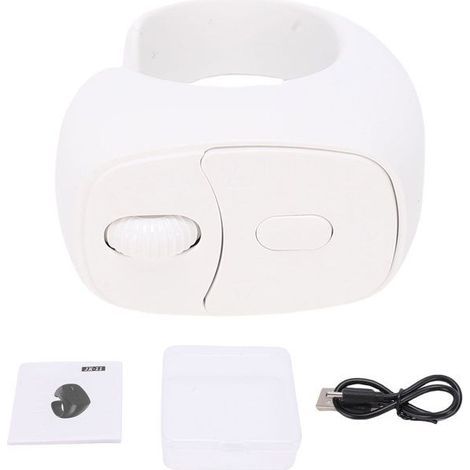 BelleRise – Bluetooth-Fernbedienungsring – Touch-Rad – Kabellose TikTok-Steuerung – Weiß (1/5)