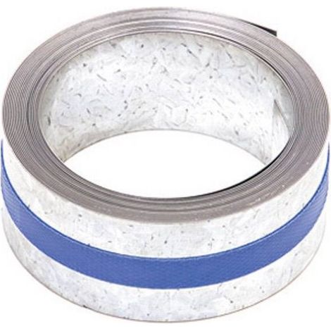 Feuillard galvanisé 5m – Accessoire de fixation pour antenne TNT – Largeur 40mm – Épaisseur 6/10mm pour cerclage cheminée – Hdsat