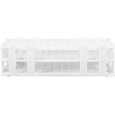 Support Rangement Plastique à Bleu Pp pour Centrifuger Tubes Pratique 60 Emplacements Diamètre 18mm et Visibilité Claire Couleur Aléatoire pour Laboratoire École (1/5)