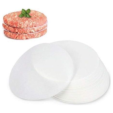Lot de 500 Papiers Antiadhésifs pour Presse à Hamburger Burger Steak Haché - 11,5 cm de Diamètre (1/5)