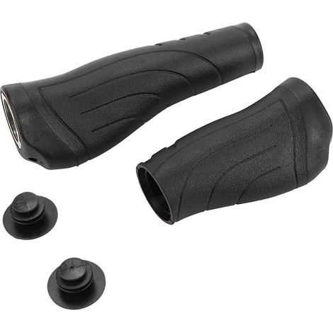 Grips Para Manillar De Bicicleta - Plástico - Diseño Ergonómico - Textura Antideslizante - 1 Largo + 1 Corto (1/5)