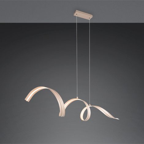 Reality LED-Pendelleuchte 109x19,5 cm Tivor warm beige Deckenlampen
