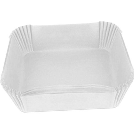 Feuilles de papier sulfurisé résistantes à la chaleur, jetables, pour friteuse ou four à gril.-White 25Pcs-White 25Pcs (1/4)