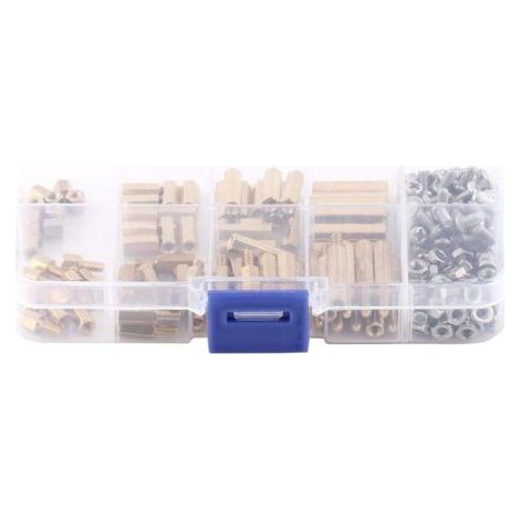 M3 Entretoise Laiton-120PCS, Boulons en Cuivre PCB Entretoise, Fileté Mâle-Femelle Hexagonale Boulons en Cuivre Assortiment Kit (1/5)