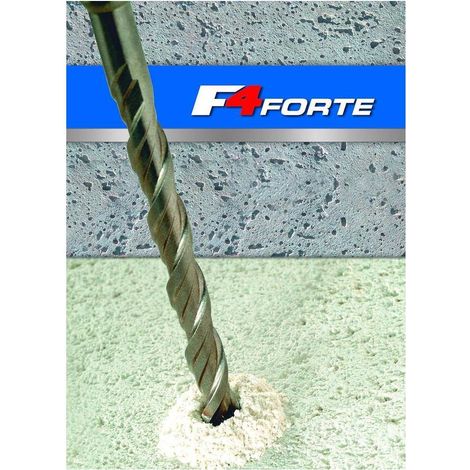 Foret Marteau F4 - 2 Taillants HM - Béton, Pierre et Maçonnerie 130° D. 10 x Lt. 110 x Lu. 50 x mm Q. SDS+ x Z2 - Diamwood