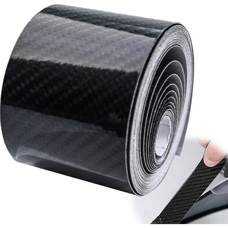 Film adhésif en fibre de carbone pour voiture, moto, vélo (5 cm 5 m, noir) (1/4)