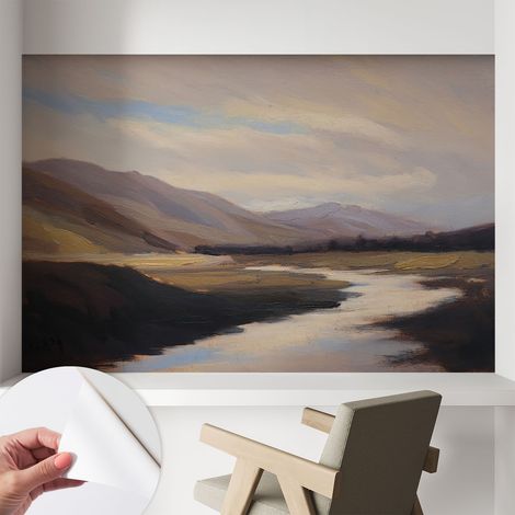 Carta da parati autoadesiva - fotomurale - alta qualità - per la cucina - camera da letto - Tranquillità naturale 104x70 cm (1/5)