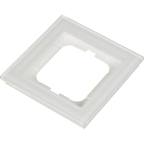 Busch-Jaeger Cornice di copertura 1 scomparto vetro bianco - Busch-axcent® pur (1721-280), 2CKA001754A4437 (1/4)