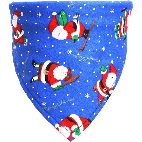 Bandana Pour Chien - Mouchoir À Salive Triangulaire - Tissu Doux Respirant - Lavable En Machine - Convient Col 20 À 46 Cm - 1 Pièce