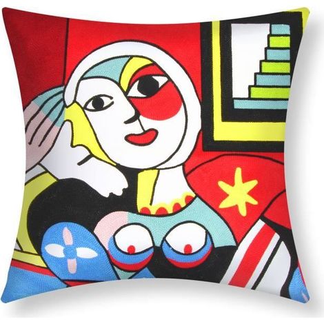 Housses de coussin - AVIZAR - Art Eclipsa - 45x45 cm - Multicolore - Contemporain (1/5)