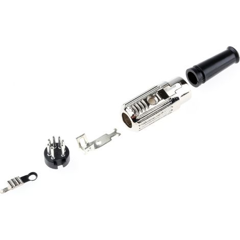 Connecteur DIN RS PRO, 7 contacts, Mâle, Montage sur câble ( Prix pour 1 )