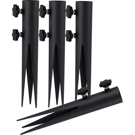 4pièces Piquets pour Éclairage Extérieur Métal Lot pour Lampe de Jardin ou Guirlande Lumineuse Balisage (1/5)