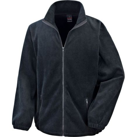 Veste de travail Polaire grand zip Essentiel RESULT Noir M.