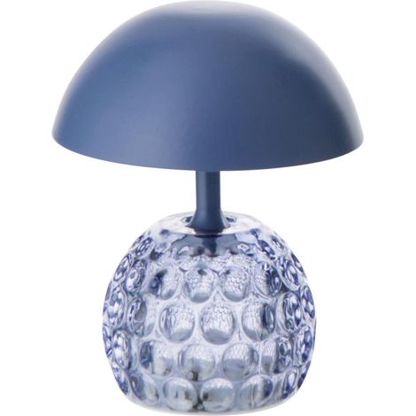 Lampe à Poser LED Champignon "Fungo" 15cm Bleu (1/4)