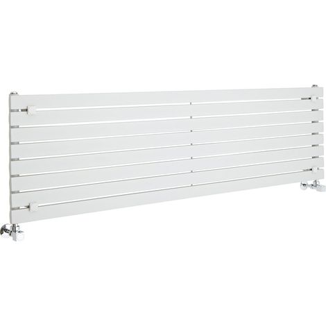 Hudson Reed Sloane – Radiateur Design Horizontal – Blanc – 47.2 x 160cm (1/5)