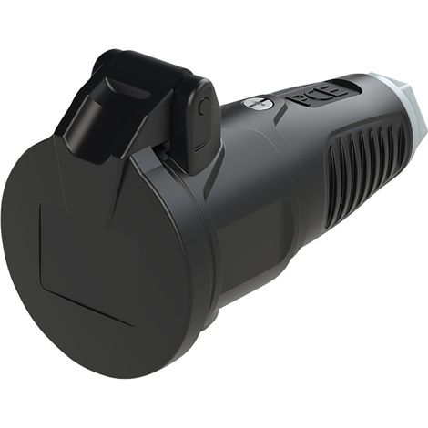 Raccord de protection PCE en caoutchouc Taurus2, avec couvercle rabattable, noir/gris