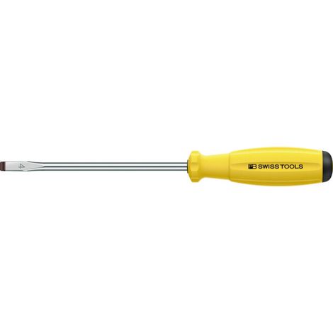 PB Swiss Tools Tournevis pour visà fente, avec manche bimatière SwissGrip ESD, Largeur d'arête b: 2,5 mm