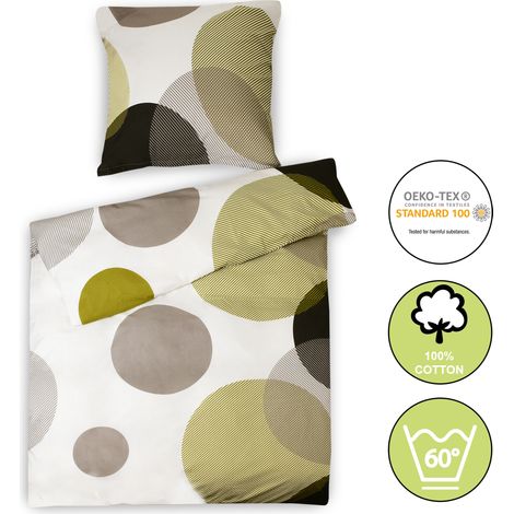 Beautissu Housse de Couette Set Nela 155cm, 220cm (1/5)
