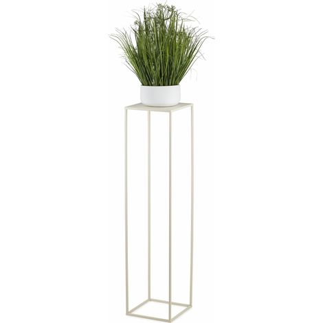 Soporte de pie color crema para flores, 100 cm