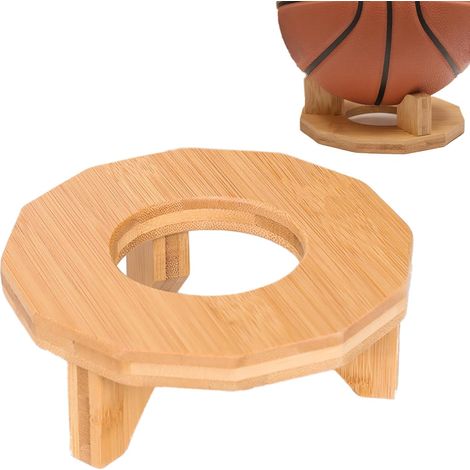 Support d'Exposition pour Ballon de Basket - Support Ballon Football Bois - (1/5)