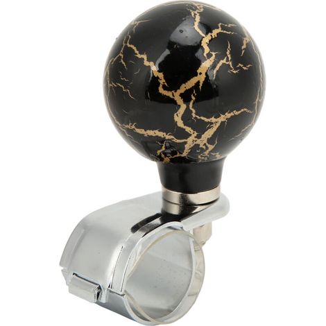 3cm Spinner Steering Wheel Ball, Mounting Diameter, Powerful Rotation, Steering Wheel Knob, Car Accessory, Black (1/5)