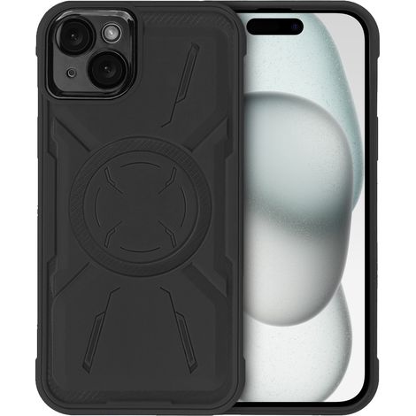 Custodia per iPhone 15, Erbord Armor Mag per MagSafe, nera (1/5)