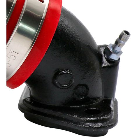 Manchon adaptateur raccord admission carburateur pour moto, connecteur joint rouge, interface de fixation, pièce moteur compatible. (1/4)