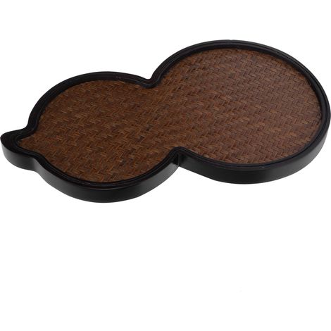 Plateau de service en bambou pour cérémonie du thé, petit plateau à thé, soucoupe pour théière et accessoires. (1/5)