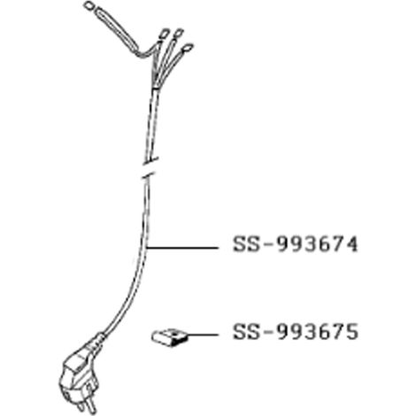 Ersatzteil - Stromkabel (Kennzeichen SS-993674) -  - MOULINEX