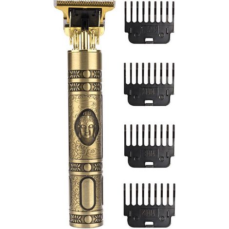 Kit tondeuse cheveux homme 5W lame aiguisée tête flottante dissipation thermique efficace coupe-cheveux électrique rechargeable (1/5)