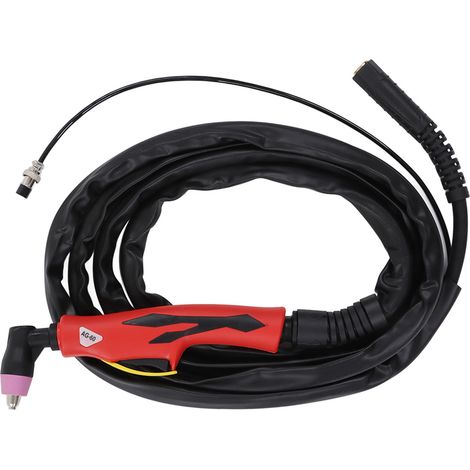 Torche de découpe plasma avec câble en cuivre et caoutchouc ignifugé de 4 m, pistolet de découpe plasma à air comprimé pour usine (1/5)