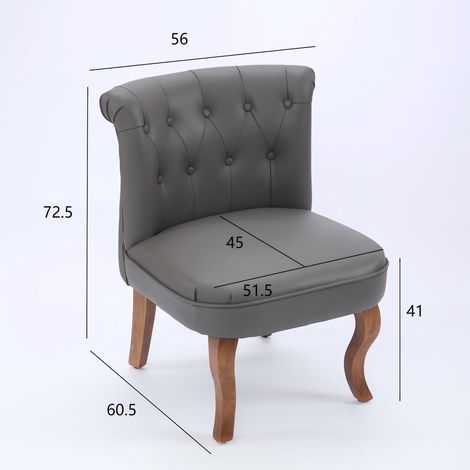Fauteuil en cuir véritable, couleur grise. Structure en bois de caoutchouc massif. Un fauteuil très confortable pour les moments de détente. (1/5)