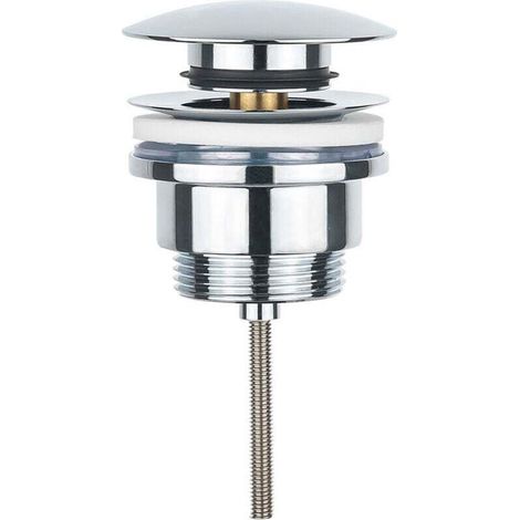 Bouchon d'évier universel argenté, bouchon anti-fuite pour lavabo, bonde de salle de bain anti-odeur en acier inoxydable (1/3)