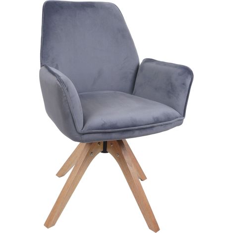 Chaise de salle à manger HWC-G67, chaise de table à manger, chaise de cuisine, chaise avec accoudoir (1/3)