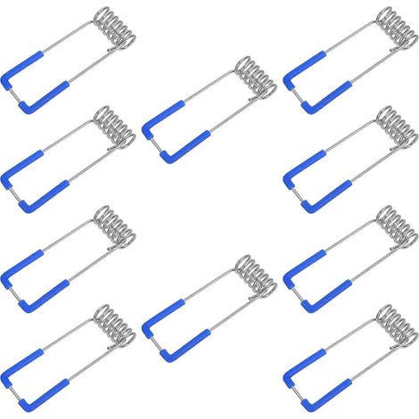 Lot de 10 clips à ressort pour luminaires encastrés (panneaux lumineux, spots LED) (1/4)