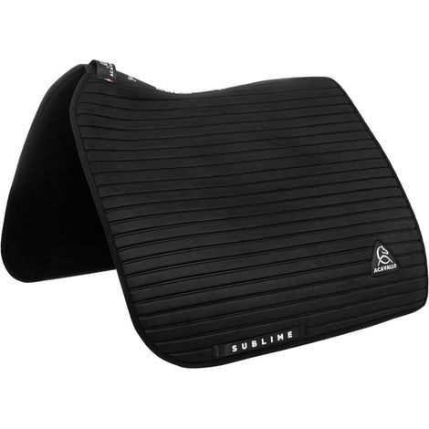 taglia unica, Marrone: Sottosella da dressage Sublime in Louvre termoformato e fibre di bamboo con pattern a strisce (1/5)