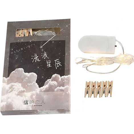 LED-Lichterkette mit Fotoclips für Partys, Hochzeiten, Weihnachten und als Heimdekoration (02)