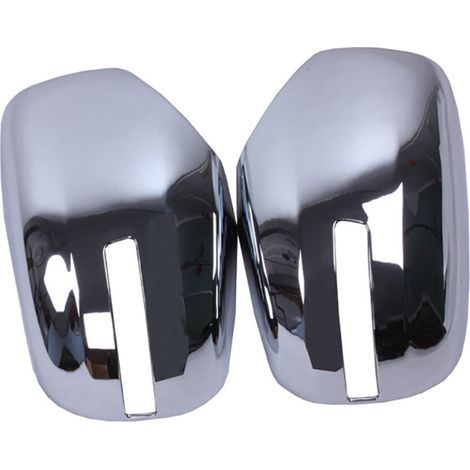 Deux coques de rétroviseurs extérieurs chromées en ABS pour Mitsubishi Triton/L200 (modèles 2015-2017).